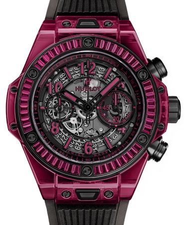 Hublot 411.JR.4901.RT.1902 Big Bang Unico 45 mm Red Sapphire Baguettes watch for sale